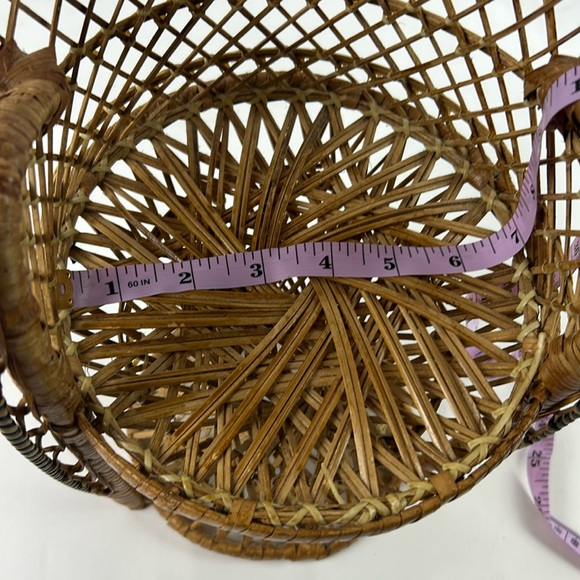 Vintage Mini rattan peacock chair 16” - Picture 4 of 4
